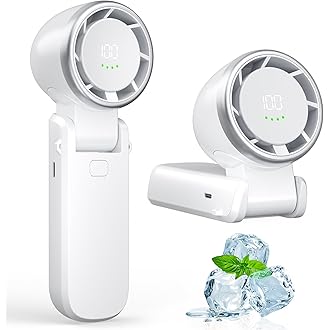 WS Portable Handheld Turbo Fan（4000mAh Battery Operated，Up to 10 Working Hours）