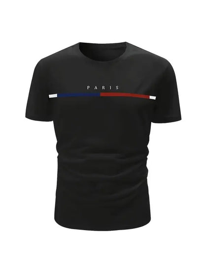 WS 5 pieces of men's fashion letter pattern T-shirts