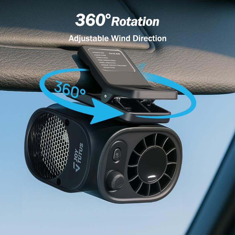 Car Clip On Fan(LED Display,1800mAh)